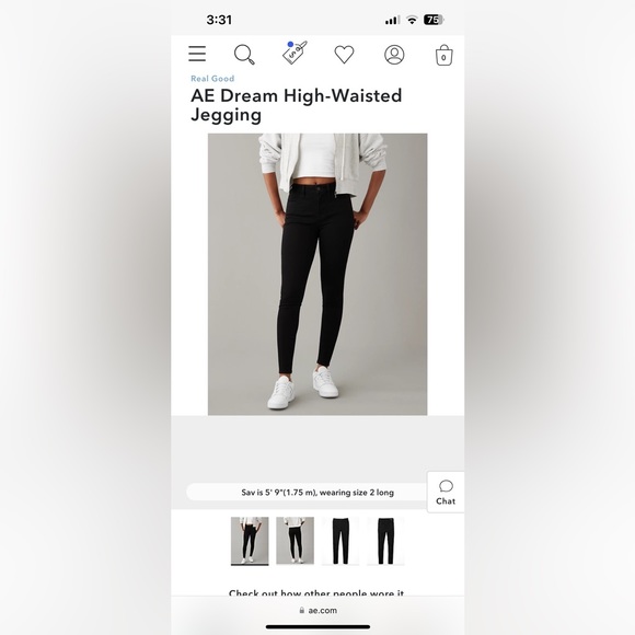 American Eagle black jean - Picture 6 of 6